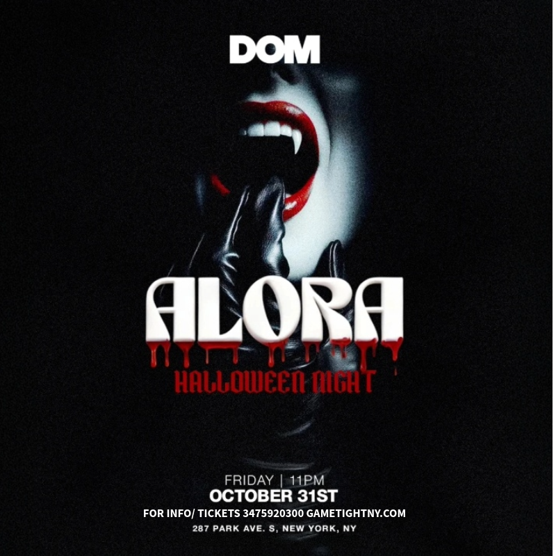 Join NYC’s elite for ALORA Halloween Night at DOM. Dark elegance, top DJs, luxury vibes, and nonstop music in the heart of Flatiron Manhattan.
| GametightNY.com