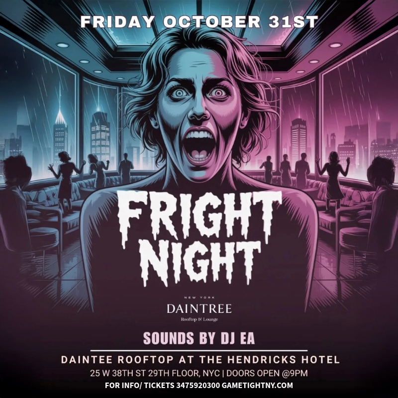 Experience the ultimate NYC Halloween Rooftop Party 2025 at Daintree Rooftop atop Hotel Hendricks. Stunning views, top DJs, cocktails, and eerie elegance await.
| GametightNY.com
